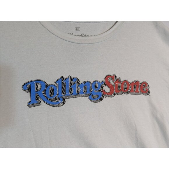 Rolling Stone Mens XL White Graphic Tee By Ripple Junction - Picture 2 of 4